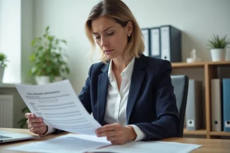Profession libérale consultant les documents du répertoire Sirene à son bureau